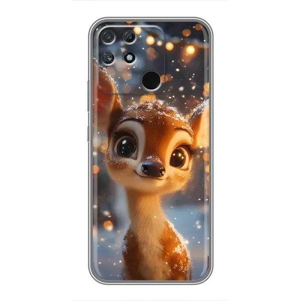 Чохол з принтом «Оленятко серед гірлянд» для Realme NARZO 50A