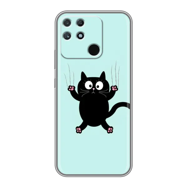 Чехол с принтом «Падающий кот» для Realme NARZO 50A
