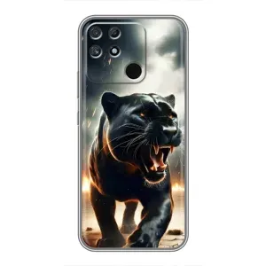 Чехол с картинкой «Хищники» для Realme NARZO 50A (Черная пантера)