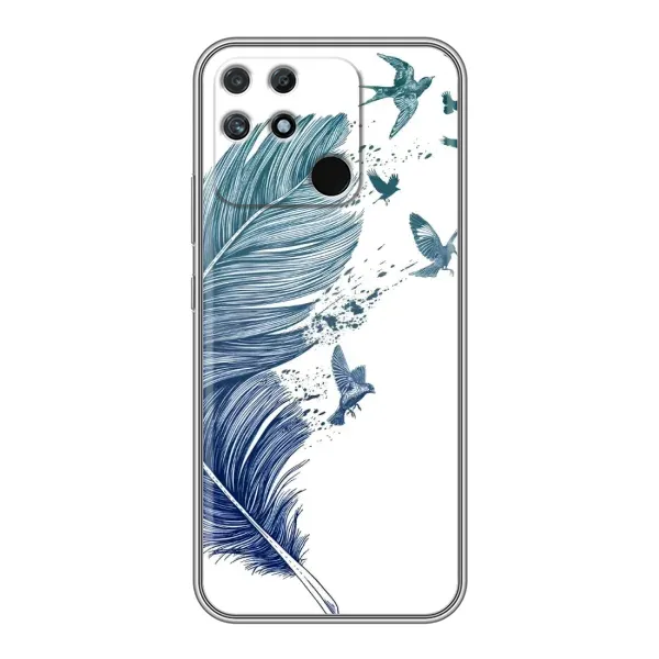 Чехол с принтом «Перышко» для Realme NARZO 50A