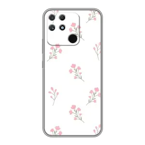 Чохол з розовим принтом для Realme NARZO 50A (Рожеві квіти)