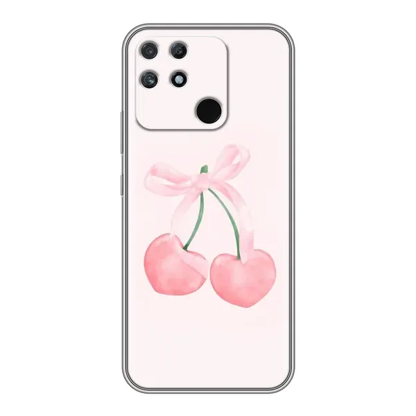 Чехол с принтом «Розовые вишни» для Realme NARZO 50A