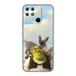Чохол з мультфільмом Шрек на Realme NARZO 50A (Шрек та Осел)
