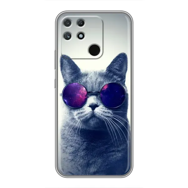 Чехол с принтом «Стильный кот» для Realme NARZO 50A