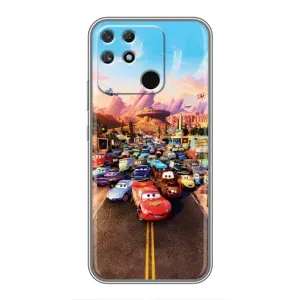 Силіконовий чохол Маквін для Realme NARZO 50A (Тачки на трасі)