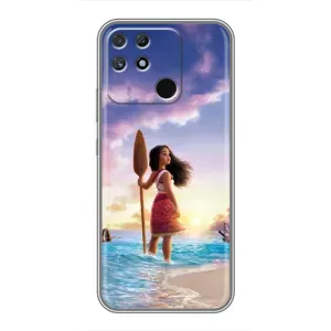 Чохол з мультфільмом Ваяна Realme NARZO 50A (Моана з веслом)