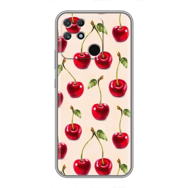Чохол з принтом «Черешня» для Realme NARZO 50A