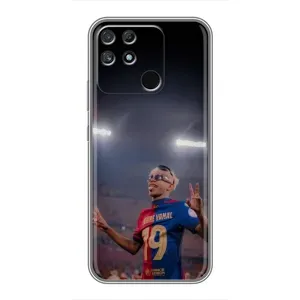 Чехол с футболистом Ламин Ямаль Realme NARZO 50A (Ямаль на стадионе)