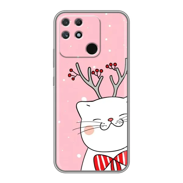 Чехол с принтом «Зимний кот» для Realme NARZO 50A