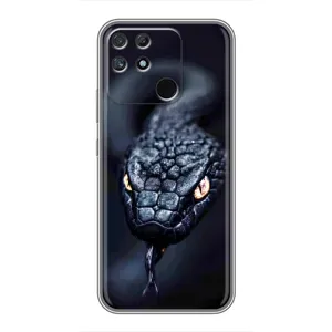 Чехол с картинкой «Хищники» для Realme NARZO 50A (Черная змея)