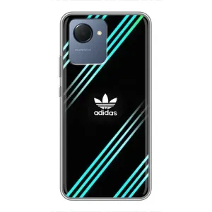 Чохли Адидас для Realme NARZO 50i Prime (AlphaPrint) (Адідас з полосами)