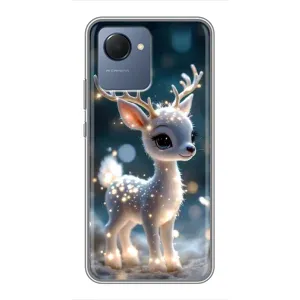 Яскравий чохол для Realme NARZO 50i Prime з Зимові Оленята (Блискуче оленятко)