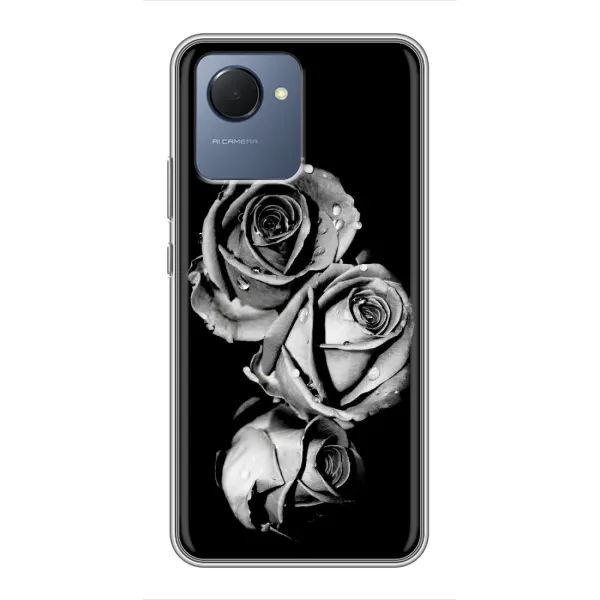 Чохол з принтом «Чорна троянда» для Realme NARZO 50i Prime