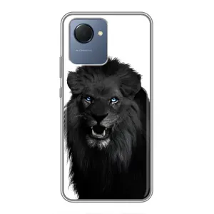 Чохли з картинкою животних Realme NARZO 50i Prime (Чорний ЛЕВ)