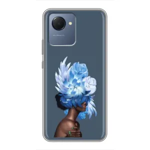Чехлы (ART) Цветы на Realme NARZO 50i Prime (VPrint) (Квіти на голові)