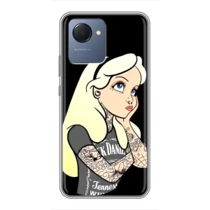 Чехол с печатью для Realme NARZO 50i Prime - (Мода) (AlphaPrint) (Девочка в тату)