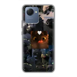 Чохол як приборкати дракона на Realme NARZO 50i Prime (Дракон колаж)