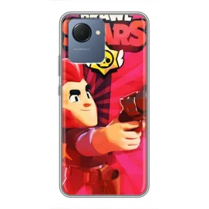 Чехол для Realme NARZO 50i Prime Бравл Старс (VPrint) (Дуелянт Кольт)