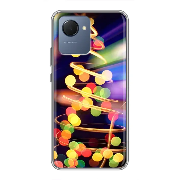 Чехол с принтом «Елка с гирлянд» для Realme NARZO 50i Prime