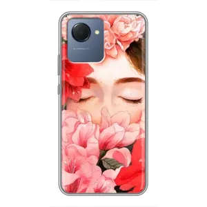 Чехлы (ART) Цветы на Realme NARZO 50i Prime (VPrint) (Очі в квітах)
