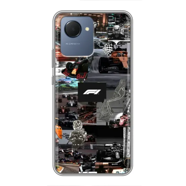 Чохол з принтом «Гоночний колаж Ф1» для Realme NARZO 50i Prime Чохол з принтом «Гоночний колаж Ф1» для Realme NARZO 50i Prime
