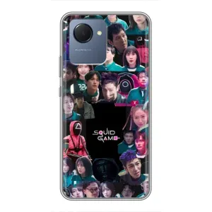 Чохол Гра в кальмара для Realme NARZO 50i Prime (Колаж Гра кальмара)