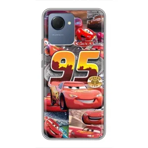 Силіконовий чохол Маквін для Realme NARZO 50i Prime (Колаж Блискавка Маквін)