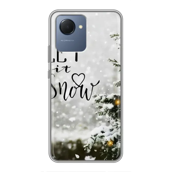 Чехол с принтом «Let it snow» для Realme NARZO 50i Prime Чехол с принтом «Let it snow» для Realme NARZO 50i Prime