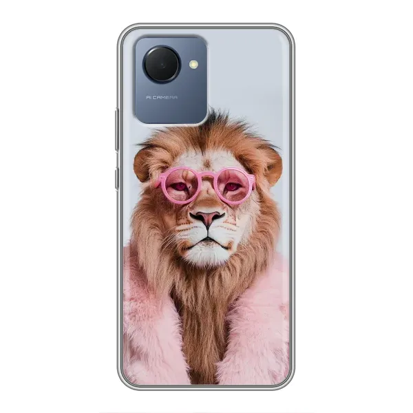 Чехол с принтом «Лев в очках» для Realme NARZO 50i Prime