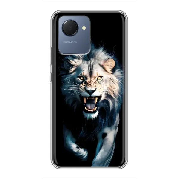 Чехол с принтом «Лев в темноте» для Realme NARZO 50i Prime