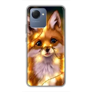 Чехлы с картинкой Лисички для Realme NARZO 50i Prime (VPrint) (Лисичка в гирляндах)