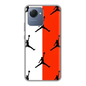 Чехлы для Realme NARZO 50i Prime - с картинкой JORDAN (AlphaPrint) (Лого Джордан)