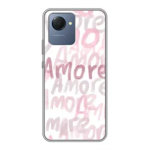 Чохол з розовим принтом для Realme NARZO 50i Prime (Аморе любов)
