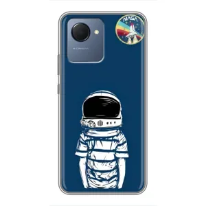 Чохол NASA для Realme NARZO 50i Prime (AlphaPrint) (Хлопчик в шоломі)