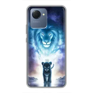 Чехол со Львом для Realme NARZO 50i Prime (VPrint) (Маленький лев)