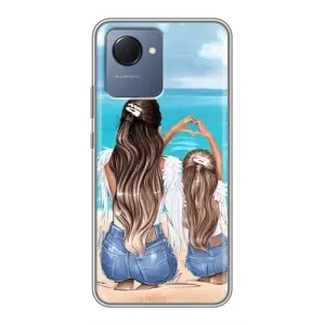 Чохол з друком для Realme NARZO 50i Prime - (Мама з дитинкою) (AlphaPrint) (Мама з донькою)