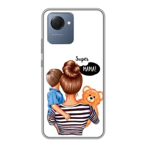 Чохол з друком для Realme NARZO 50i Prime - (Мама з дитинкою) (AlphaPrint) (Мама з синочком)