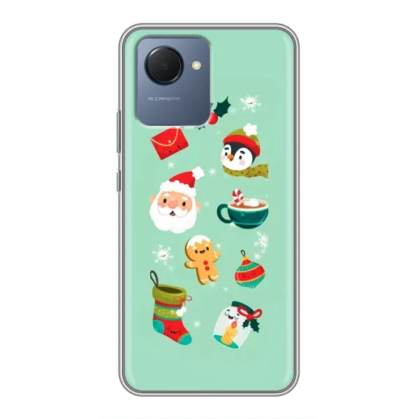 Чехол с принтом «Настроение НГ» для Realme NARZO 50i Prime
