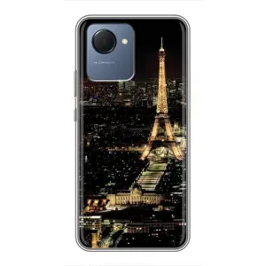 Чехол Эйфелева Башня для Realme NARZO 50i Prime - (AlphaPrint) (Ночной Париж)