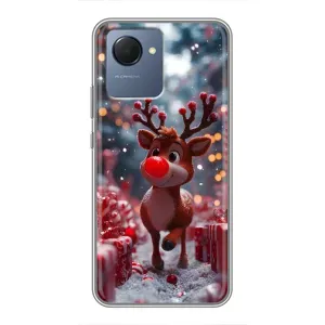 Яскравий чохол для Realme NARZO 50i Prime з Зимові Оленята (Олень серед подарунків)