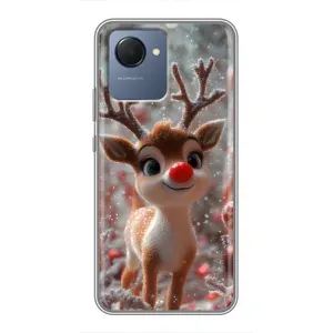 Яскравий чохол для Realme NARZO 50i Prime з Зимові Оленята