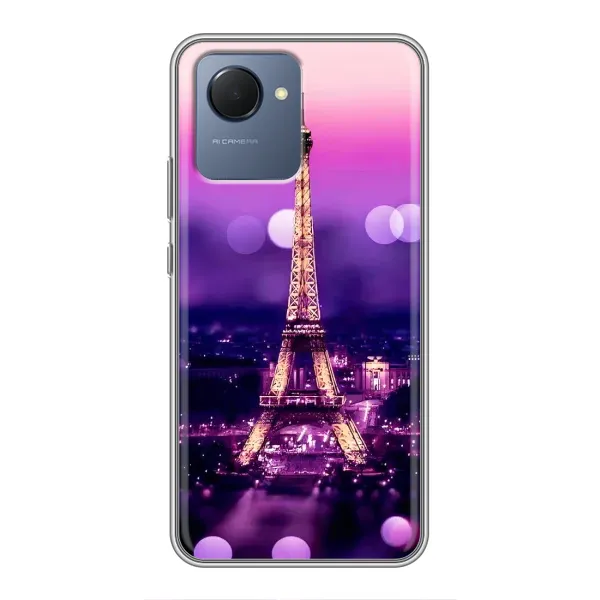 Чехол с принтом «Париж Башня» для Realme NARZO 50i Prime