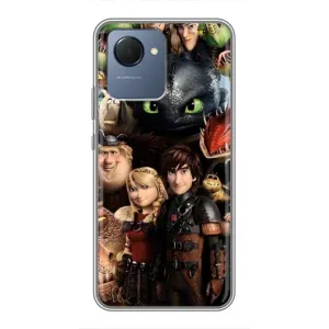 Чохол як приборкати дракона на Realme NARZO 50i Prime (Персонажі дракона)