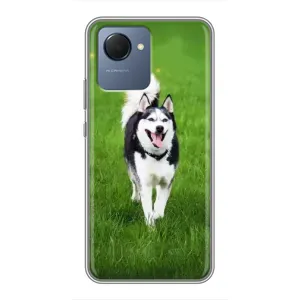 Чохол з Хаскі Realme NARZO 50i Prime - (AlphaPrint) (Радісний Хаскі)