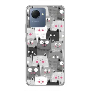 Чохли з Котиками для Realme NARZO 50i Prime (VPrint) (Мальовані котики)