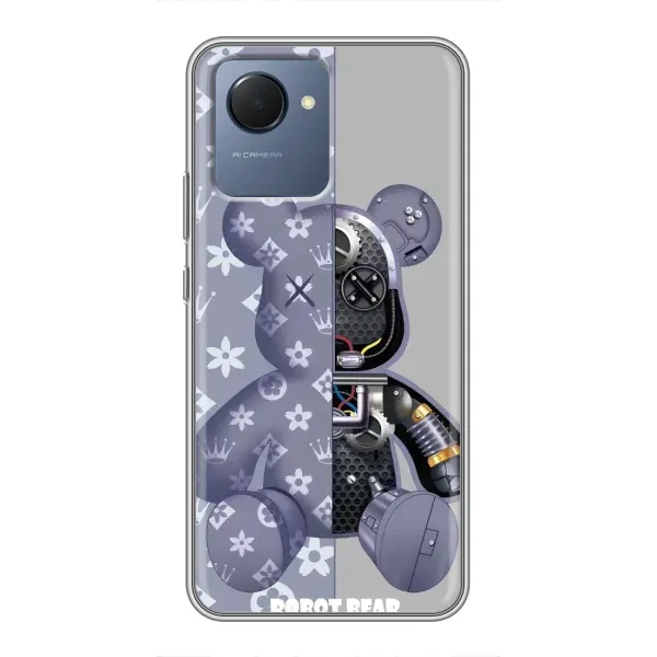 Чехол с принтом «Робот Мишка» для Realme NARZO 50i Prime Чехол с принтом «Робот Мишка» для Realme NARZO 50i Prime