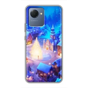 Різдвяні Чохли для Realme NARZO 50i Prime (VPrint) (Різдвяне місто)