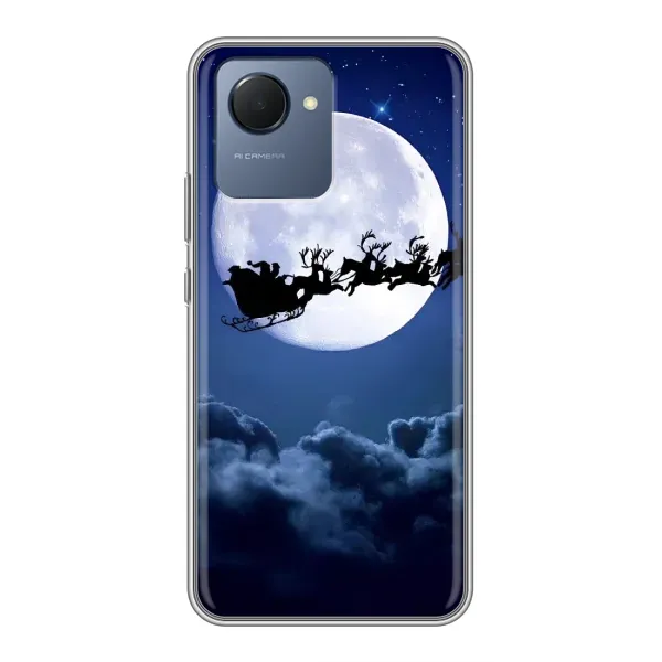 Чехол с принтом «Санта - луна» для Realme NARZO 50i Prime