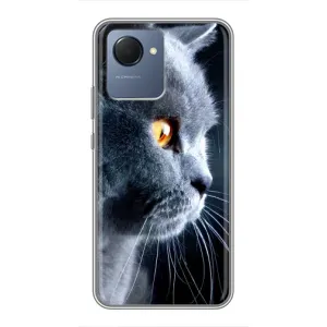 Чохли з Котиками для Realme NARZO 50i Prime (VPrint) (Сірий Кіт)