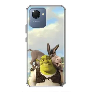 Чохол з мультфільмом Шрек на Realme NARZO 50i Prime (Шрек та Осел)